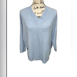 Sunday Blue Dressy V-neck Sweater size 1X